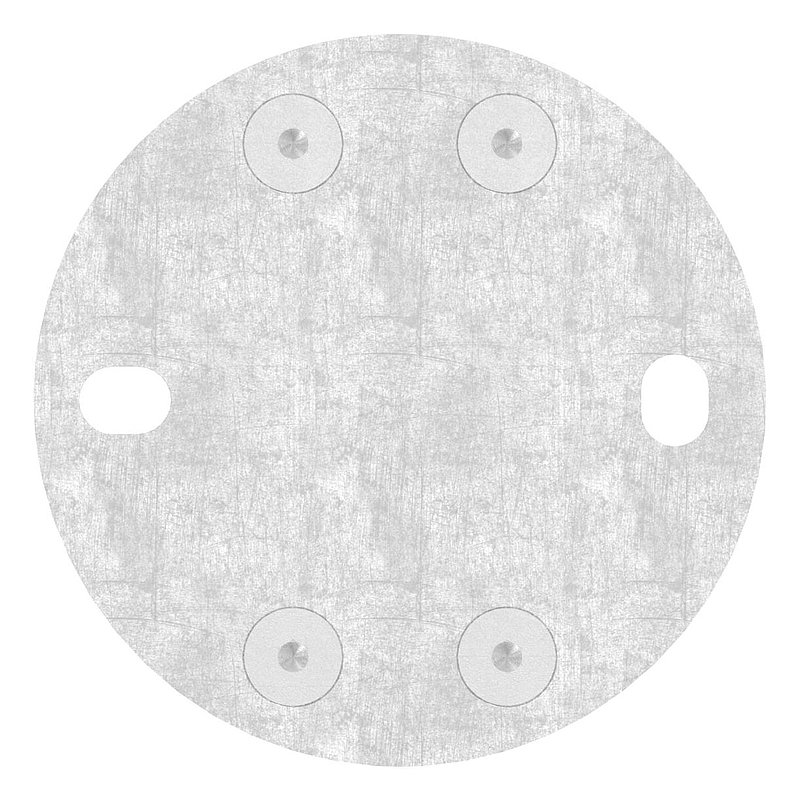 Wandbefestigung für Geländerpfosten 33,7mm, V2A
