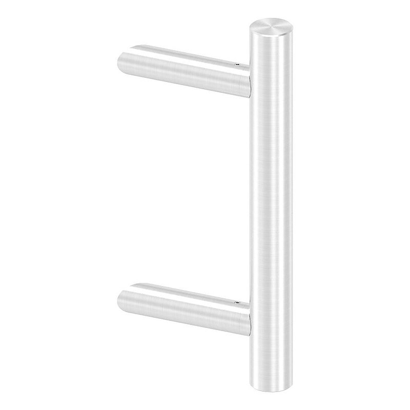 Push handle incl. holder with 45° bevel 45° with L: 300mm, AISI304