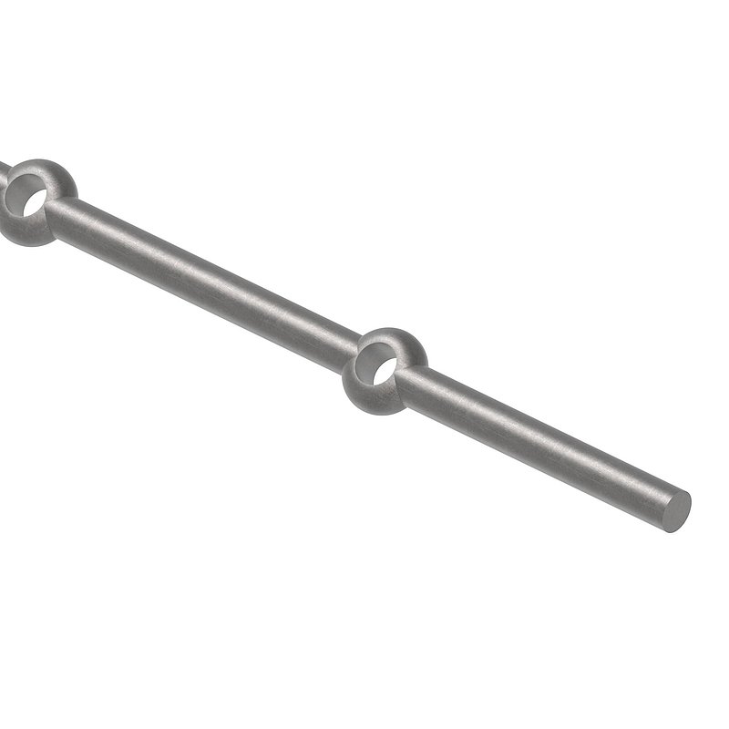 Lochleiste S235JR, 12mm, Lochabstand 120mm, 2000mm