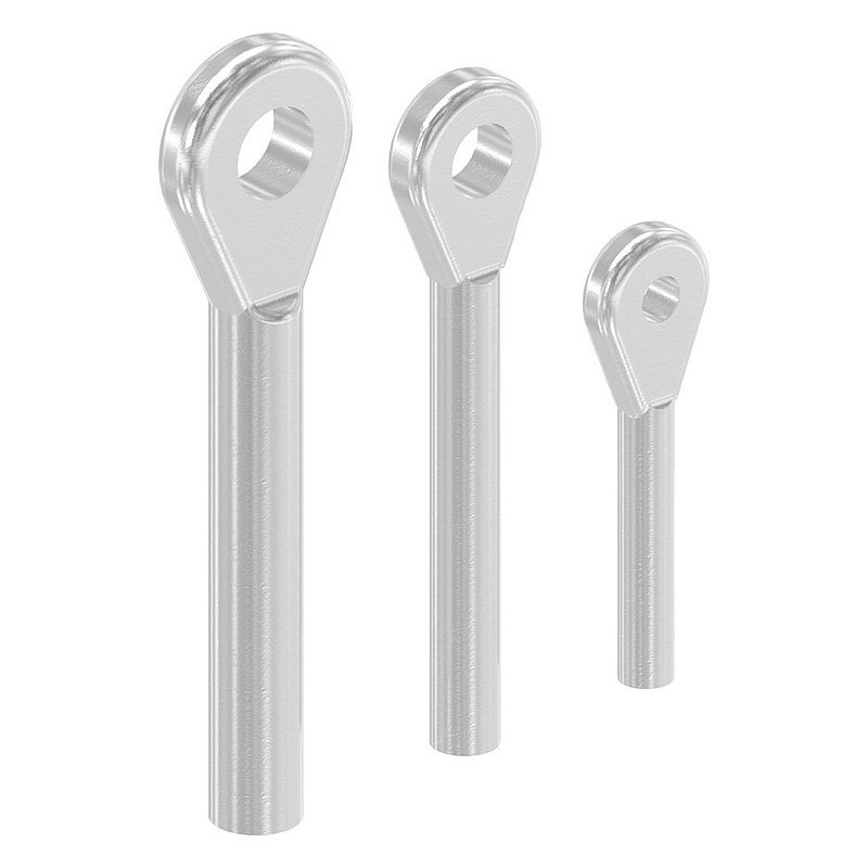 Eye ends with internal thread M5, AISI316