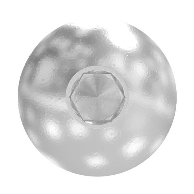 Round-head screw M5x8, AISI304, DIN 7380-1