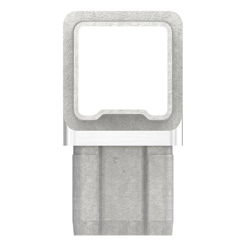 T-connector for tube 40x40x3.00mm, AISI316