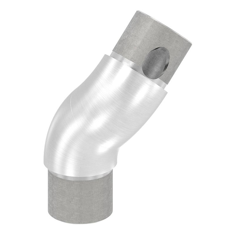 Tube bend 90°, adjustable, for tube 33.7x2.0mm, AISI304