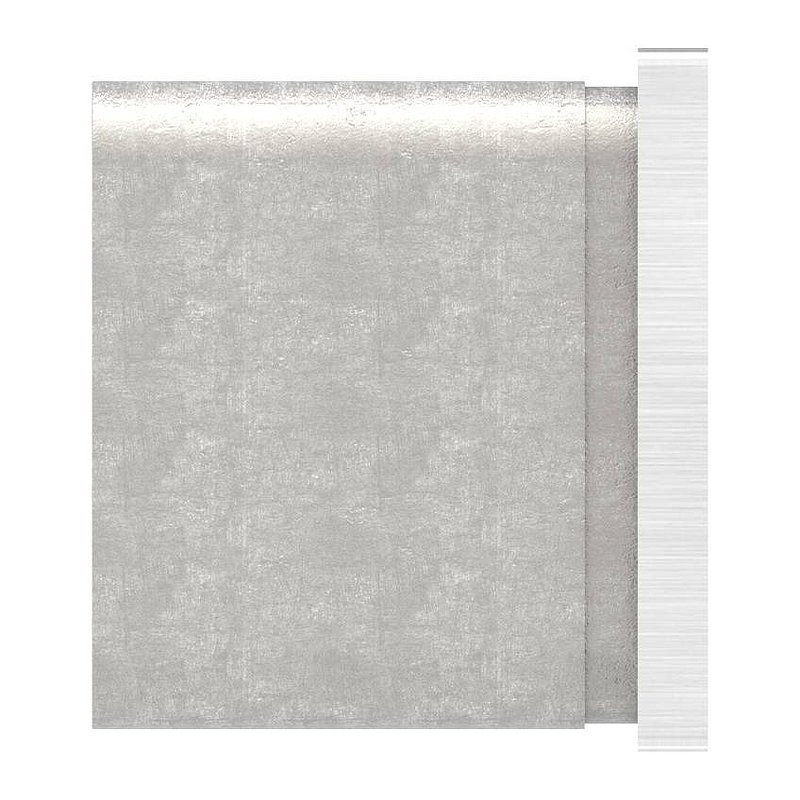 Embouts, plat, pour tube carré à fond de gorge 40x40mm, V2A