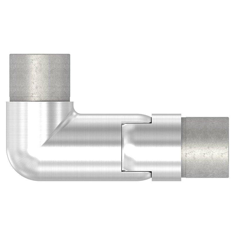 Joint piece left, for tube 42.4x2.0mm, AISI304