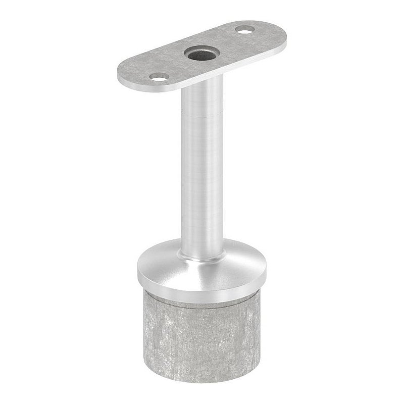 Tube end plug with pin for LED handrail, AISI316