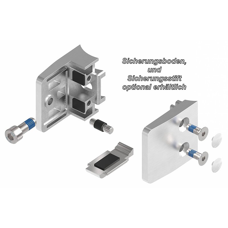 Pince à verre modèle 14, jonction: 48,3mm, V2A