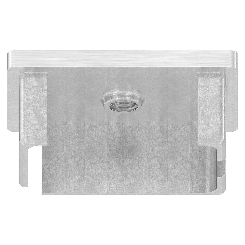 Push-in cap, for tube 60x40x3.0mm, with M8 thread, AISI304