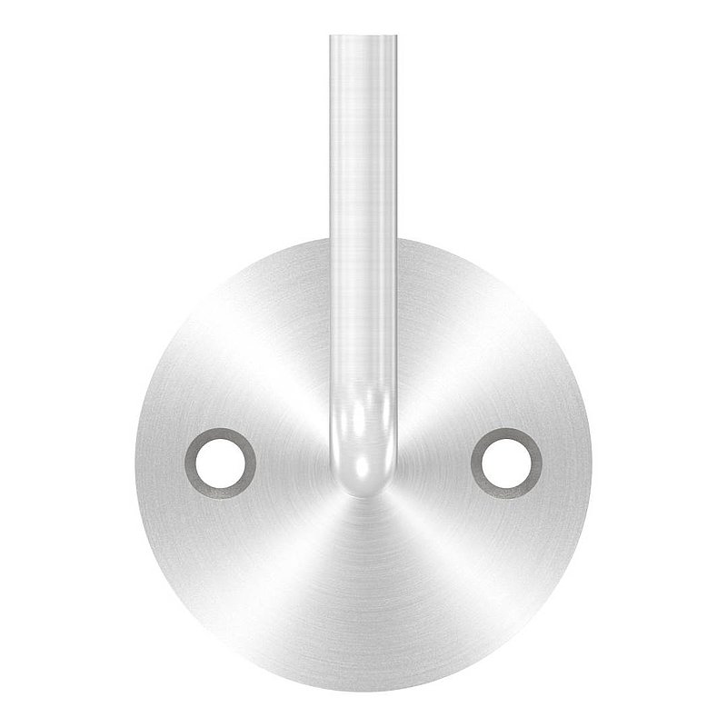Handrail bracket for welding (round plate and bracket welded), AISI304