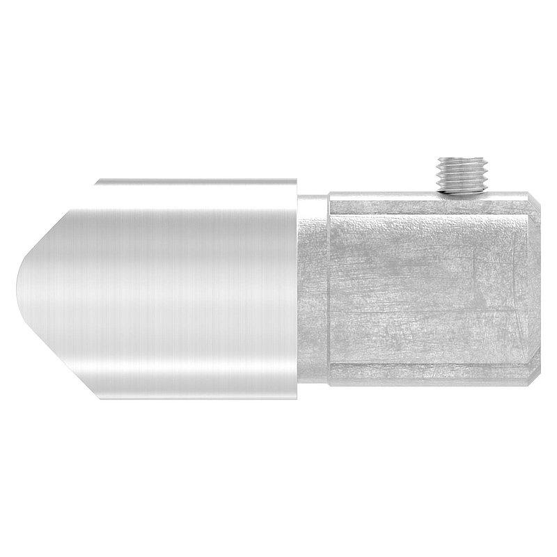 Anschlussstück 90°, Anschluss oben: 33,7mm, V2A