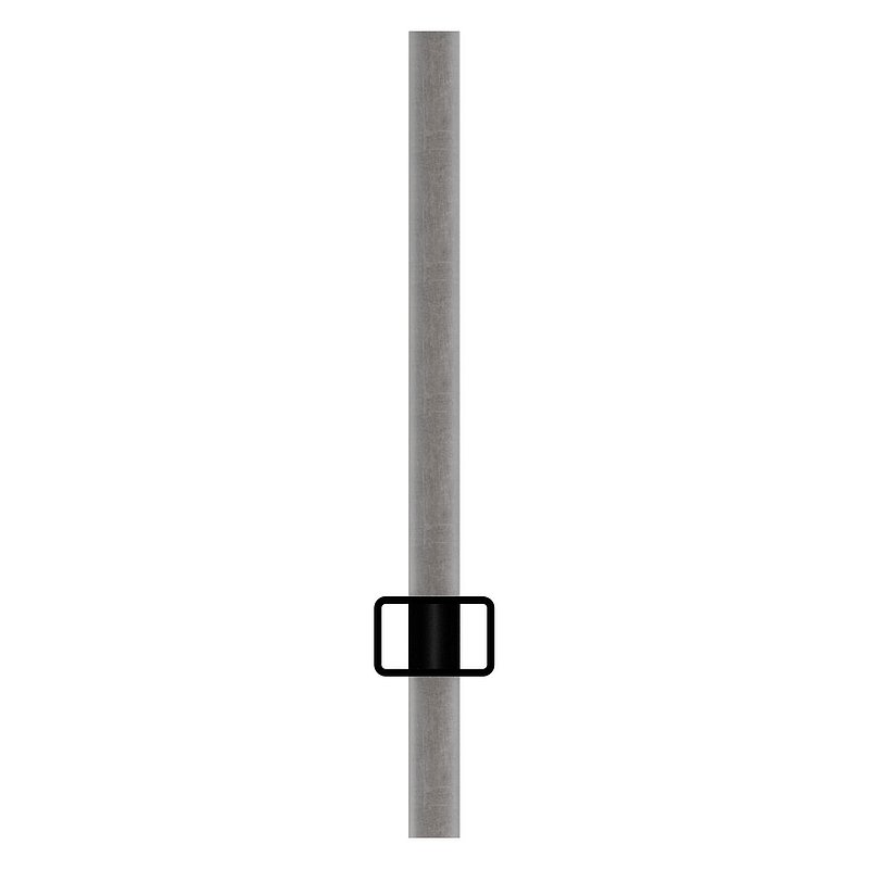 Rechteckrohr 30x20x2mm, Löcher für Ø 12mm mit Abstand Mitte-Mitte 120mm, L: 3000mm