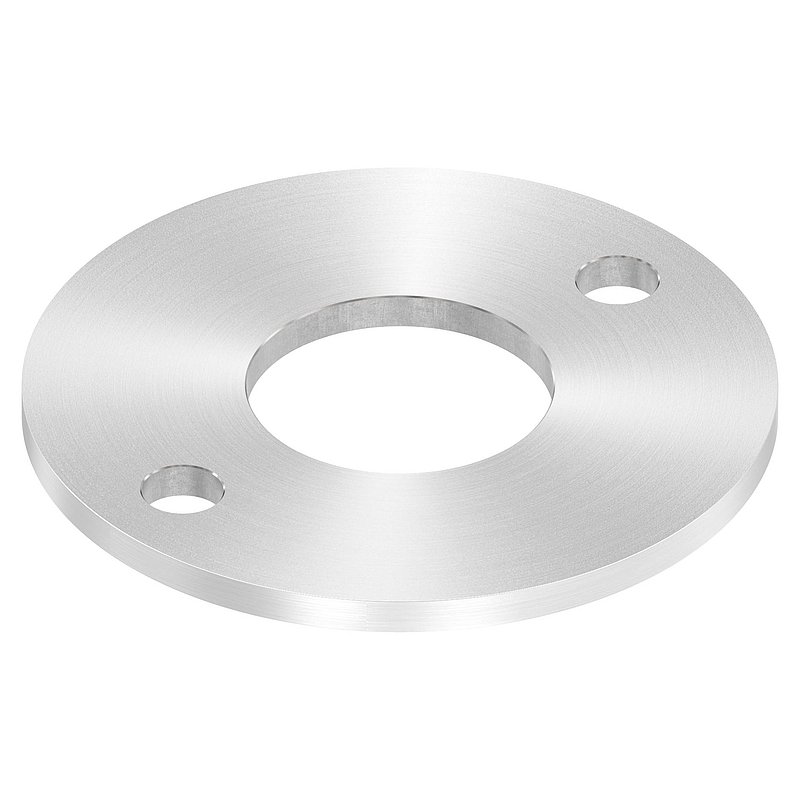 Plaque d'ancrage Ø 120x6mm, avec ponçage circulaire, V2A