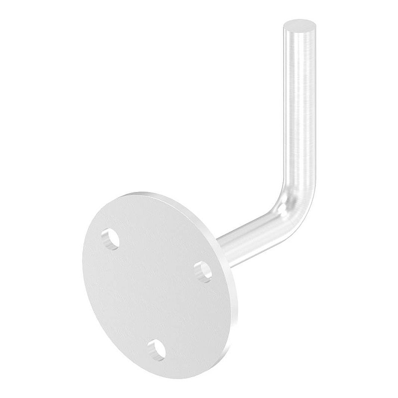 Handrail bracket for welding (round plate and bracket welded), AISI304