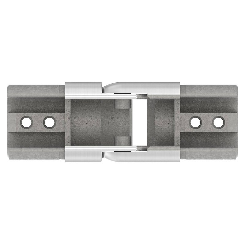 Verbinder flexibel für Nutrohr 42,4mm, V2A