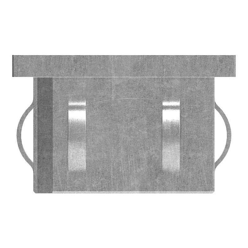 Steel end cap, for square tube 50x50mm