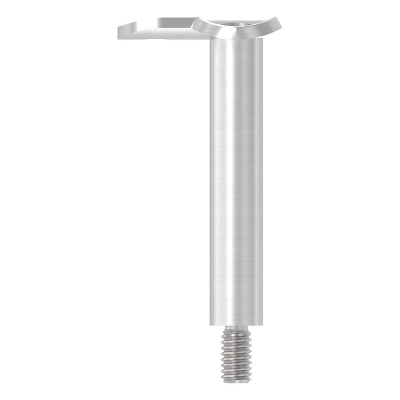 Stift Ø 14mm mit 90° Handlaufanschlussplatte für Rohr 42,4mm, V2A