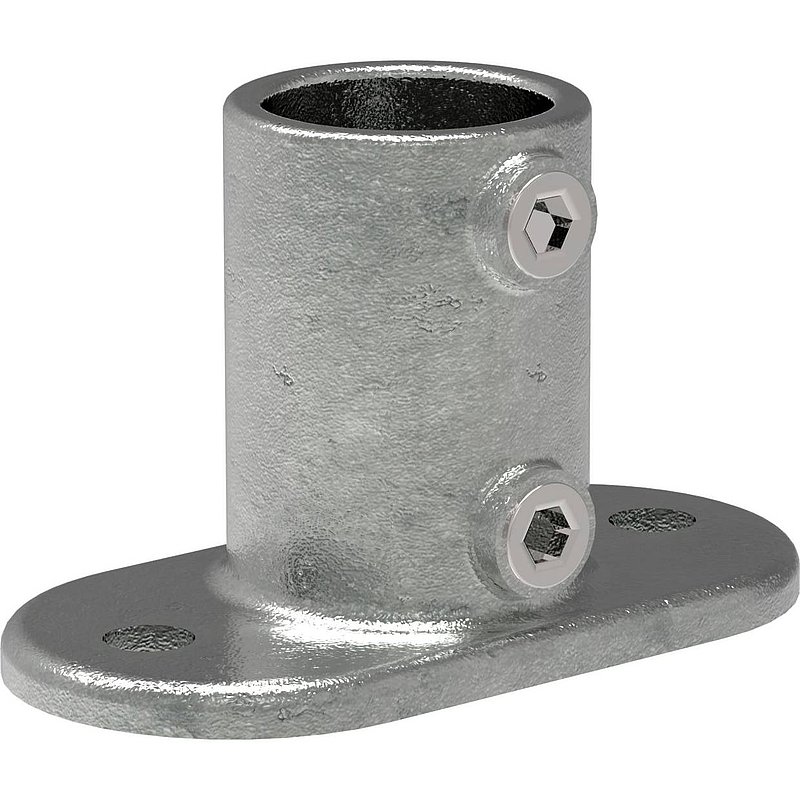 Wandhalter mit 2 Bohrungen, für Rohr Ø 48,3mm