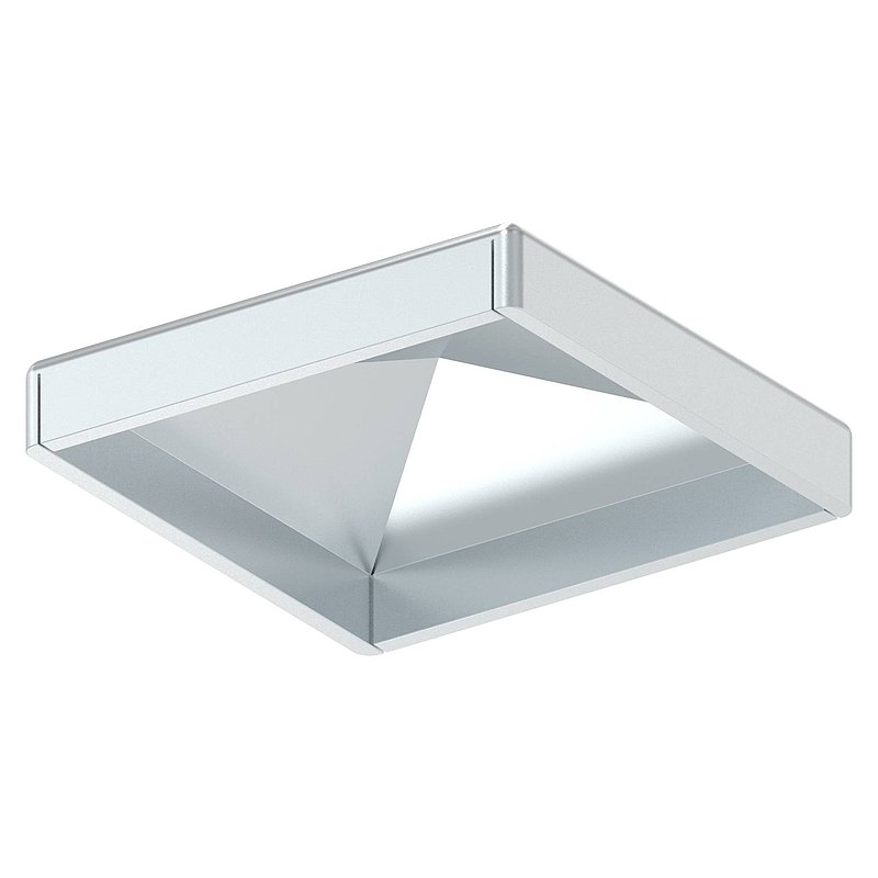 Capuchon pour tube 40x40mm, acier zingué