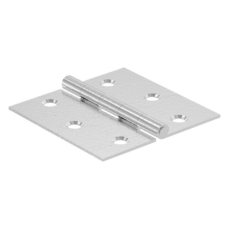 Charnière acier inoxydable 50x50mm avec tige fixe, V2A