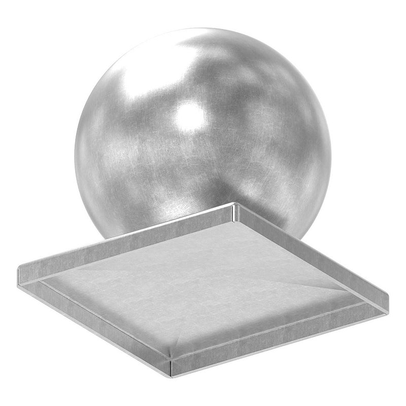 Pillar cover 100x100mm with hollow ball Ø 100mm