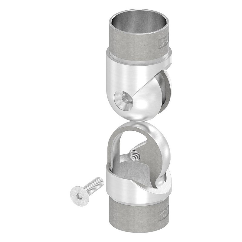 Hollow joint for cable, for tube 48.3x2.0mm, AISI304