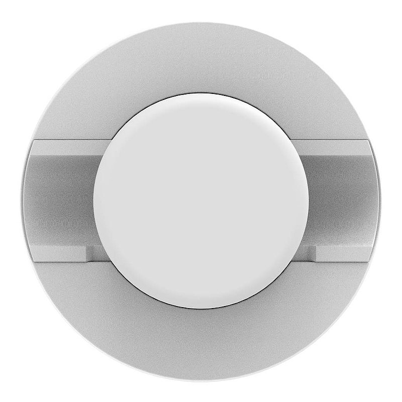 Brenk, Point de fixation pour verre Ø 50mm, plastique, blanc pur