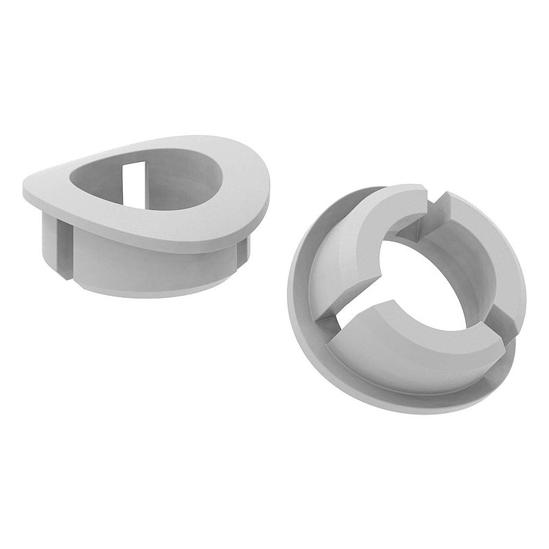 Steckmuffe aus Kunststoff für 12mm / Ø 33,7 - 45mm