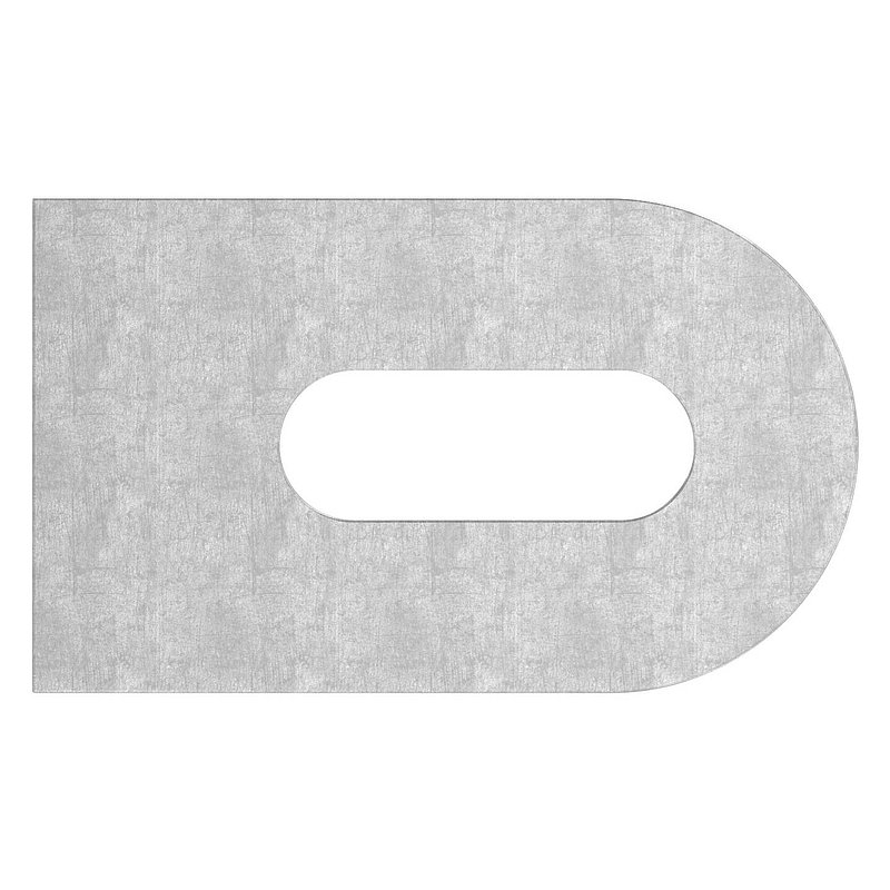 Anschweißlasche, 50x30x6mm, Oberfläche 3c matt, V2A