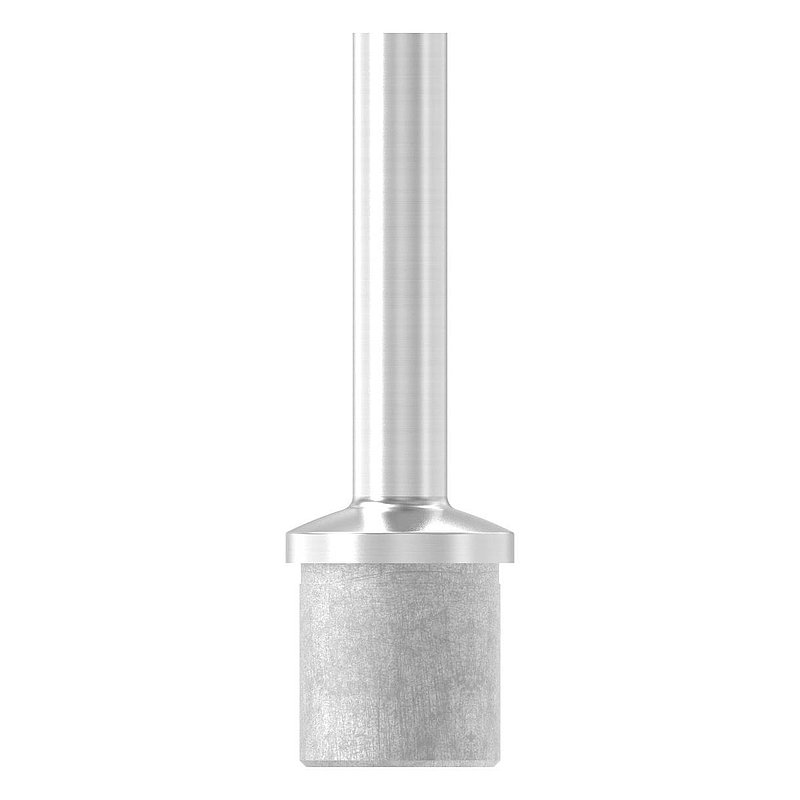 Bouchon pour extrémité de tube avec tige pour tube 33,7x2,0mm, V2A