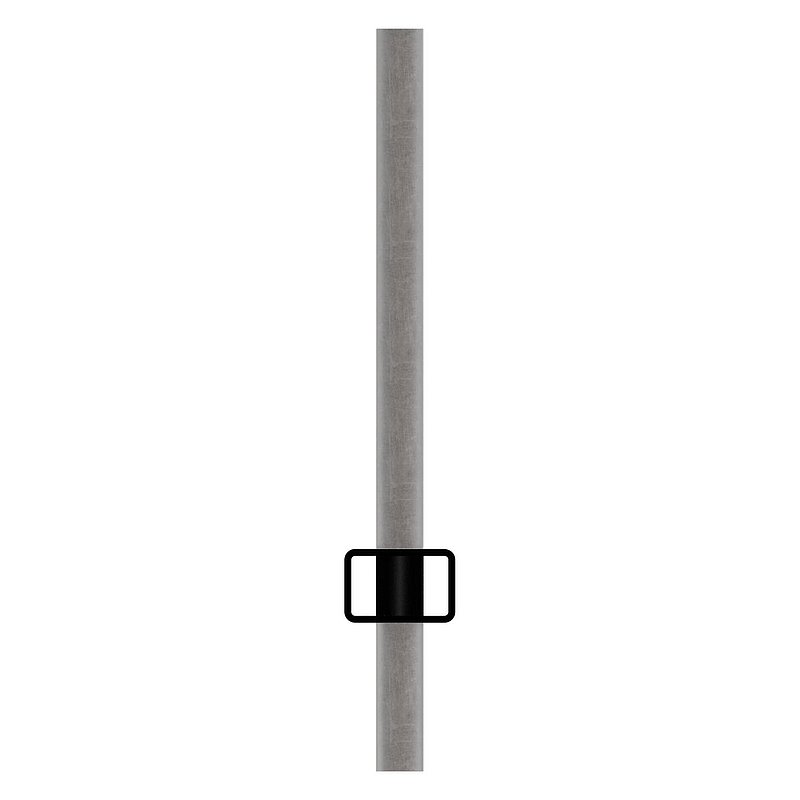 Rechteckrohr 30x20x2mm, Löcher für Ø 12mm mit Abstand Mitte-Mitte 132mm, L: 3000mm