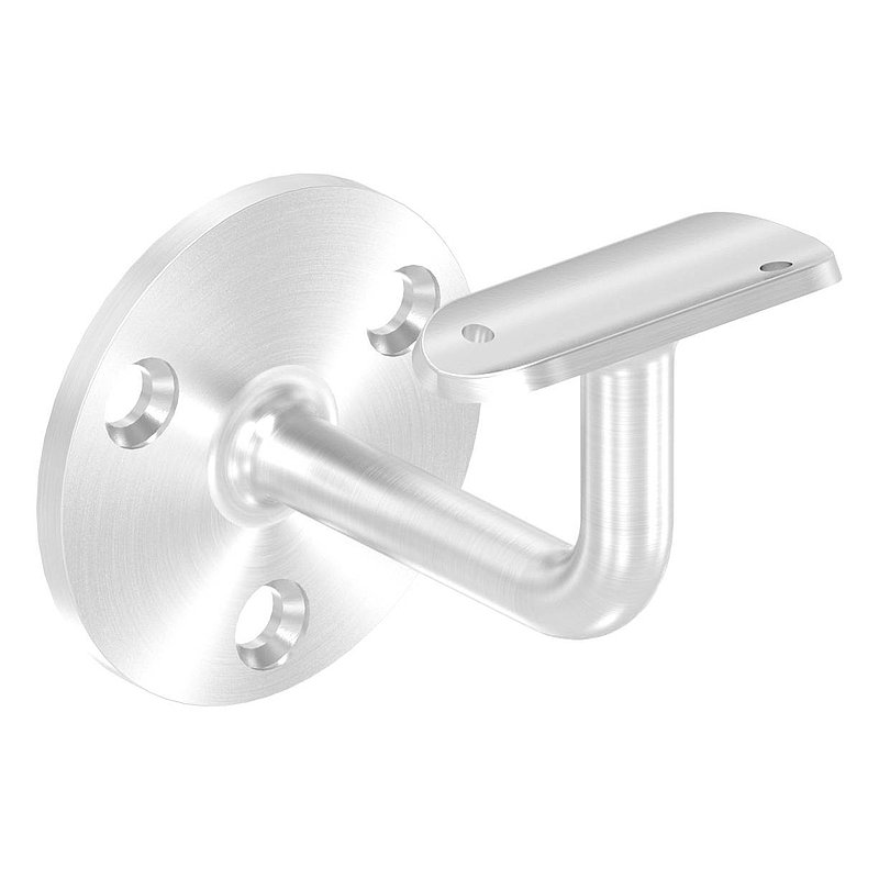 Handlaufhalter mit Handlaufanschlussplatte 42,4mm, (Ronde und Bügel verschweißt), V2A