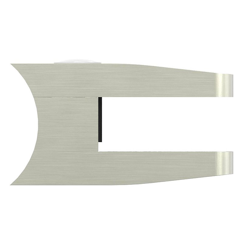 Pince à verre modèle 14, jonction: 42,4mm, aspect inox brossé