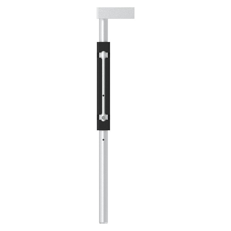 floor transom with length 490mm, for screwing on, RAL 9005 black