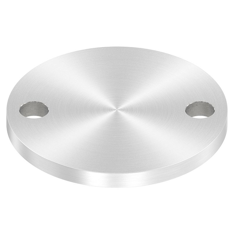 Ankerplatte Ø 100x8mm, mit Rundschliff, V2A