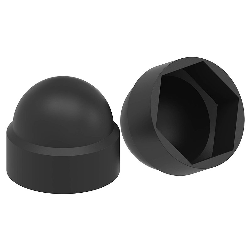 Sechskant-Schutzkappe für M12, schwarz