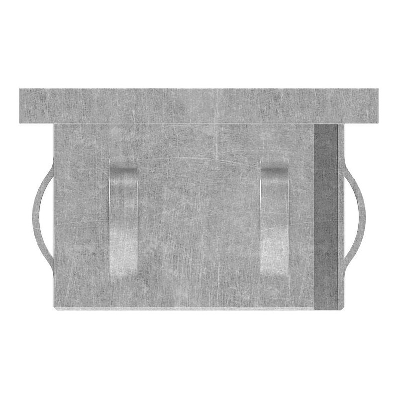 Steel end cap, for square tube 50x50mm