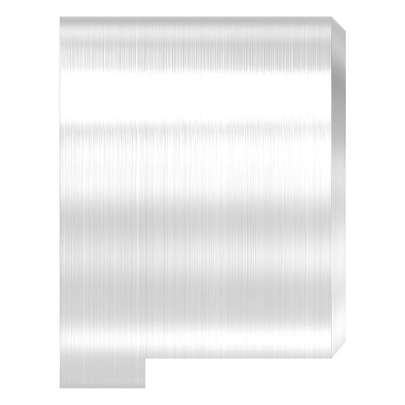 Embase murale pour tube à fond de gorge Ø 42,4mm, droite, V4A