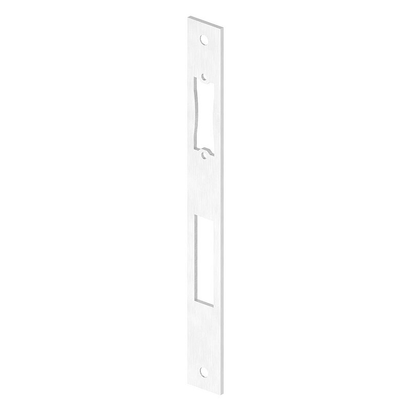 Stainless steel striking plate 242x26x3.0mm, for spacing 92mm, AISI304 (1.4301)