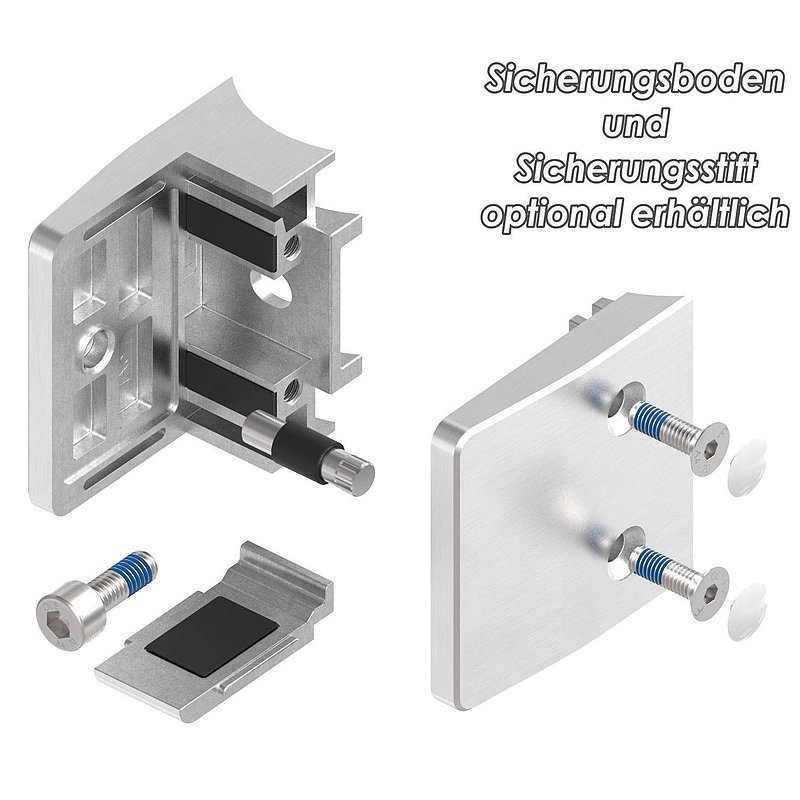 Pince à verre modèle 39, jonction: 60,3mm, V4A
