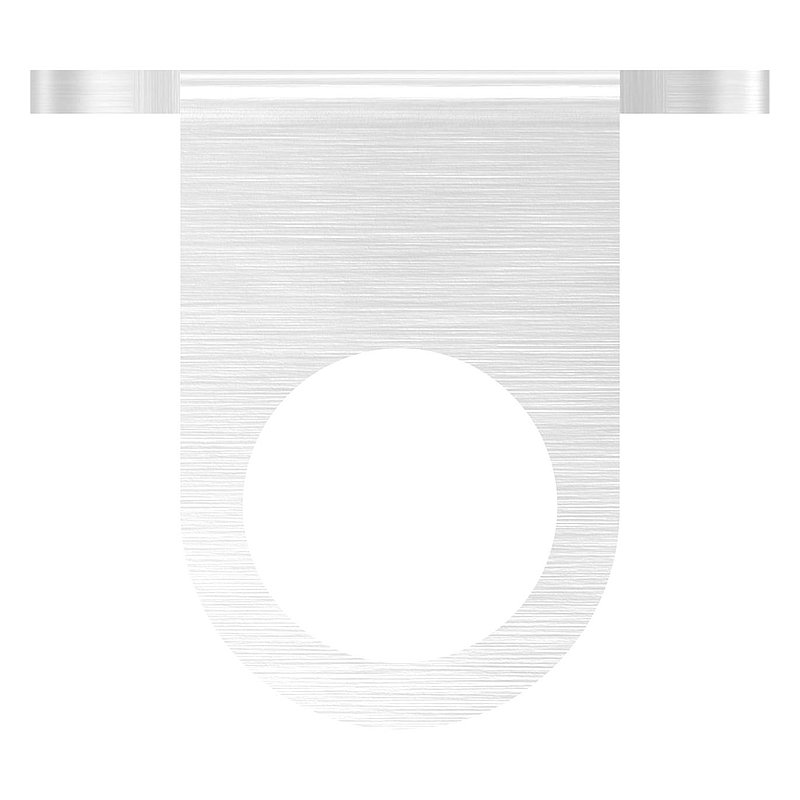 Wandbefestigung für Geländerpfosten 42,4mm, V2A