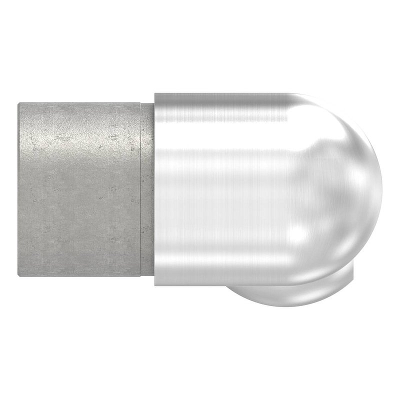 Joint piece left, for tube 42.4x2.0mm, AISI304