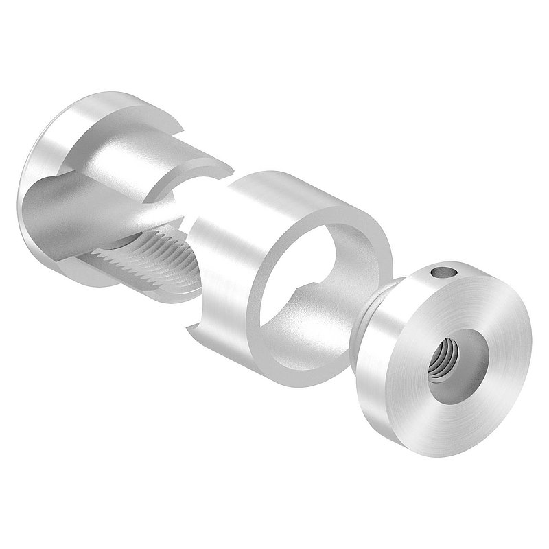 Brenk Grundhalter für Stäbe Ø 14mm, ALU