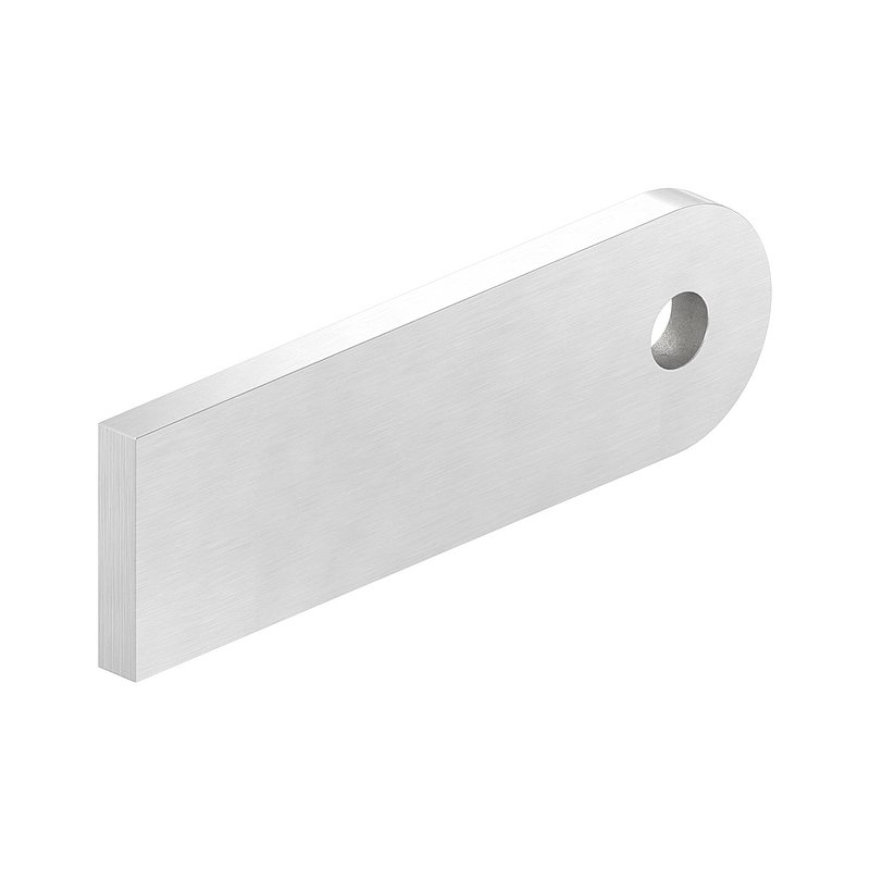 Anschweißlasche, 100x30x6mm, geschliffen, V2A