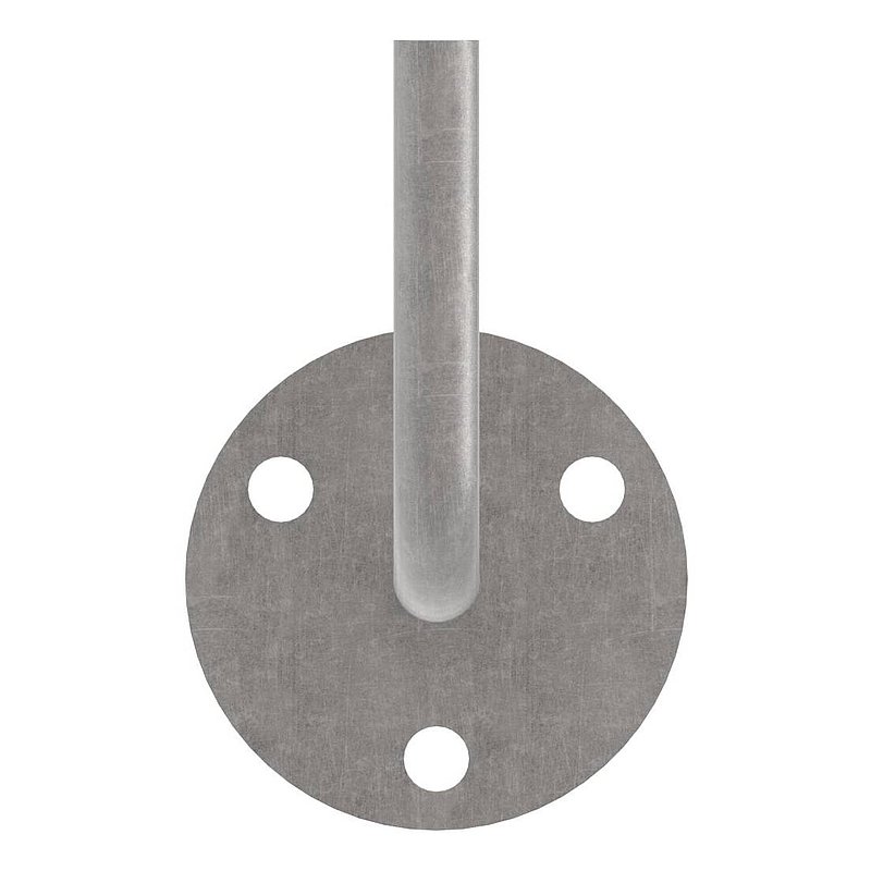 Handlaufträger mit Ronde flach, 70x6mm