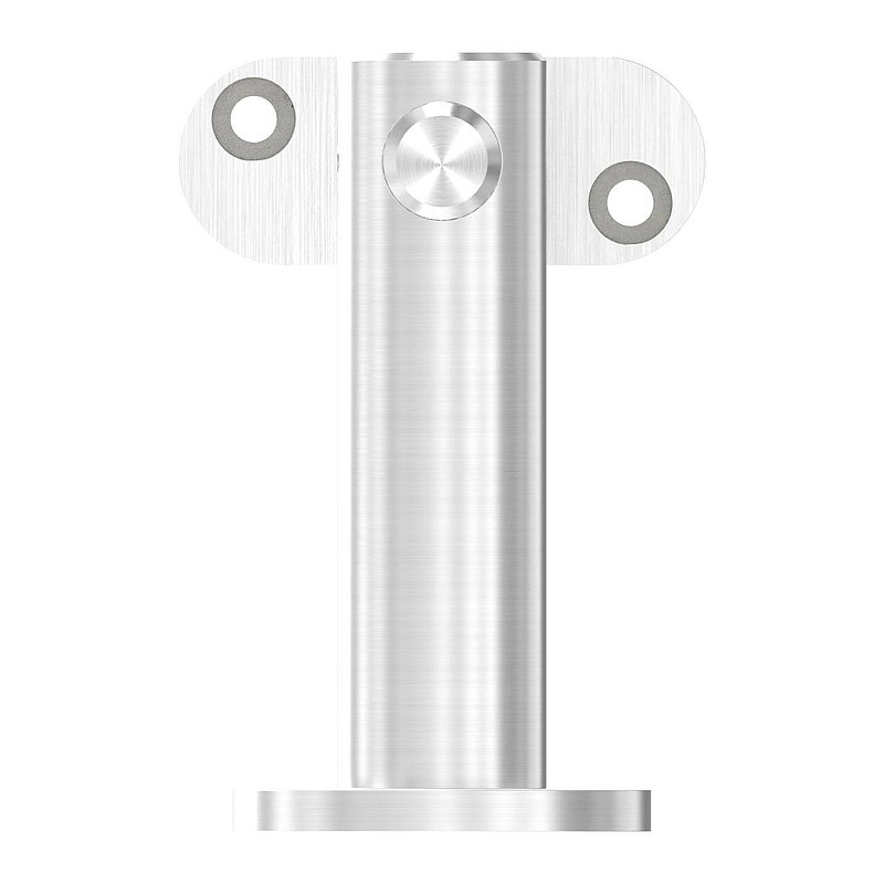Handlaufhalter mit Gelenk, Handlaufanschlussplatte flach, V2A