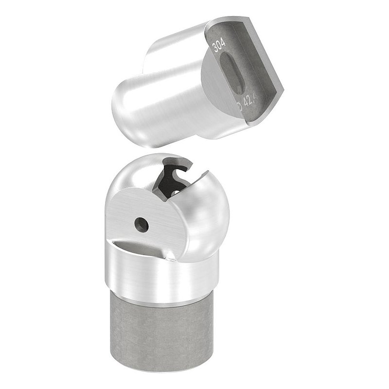 Joint piece, for tube 42.4x2.0mm, AISI304