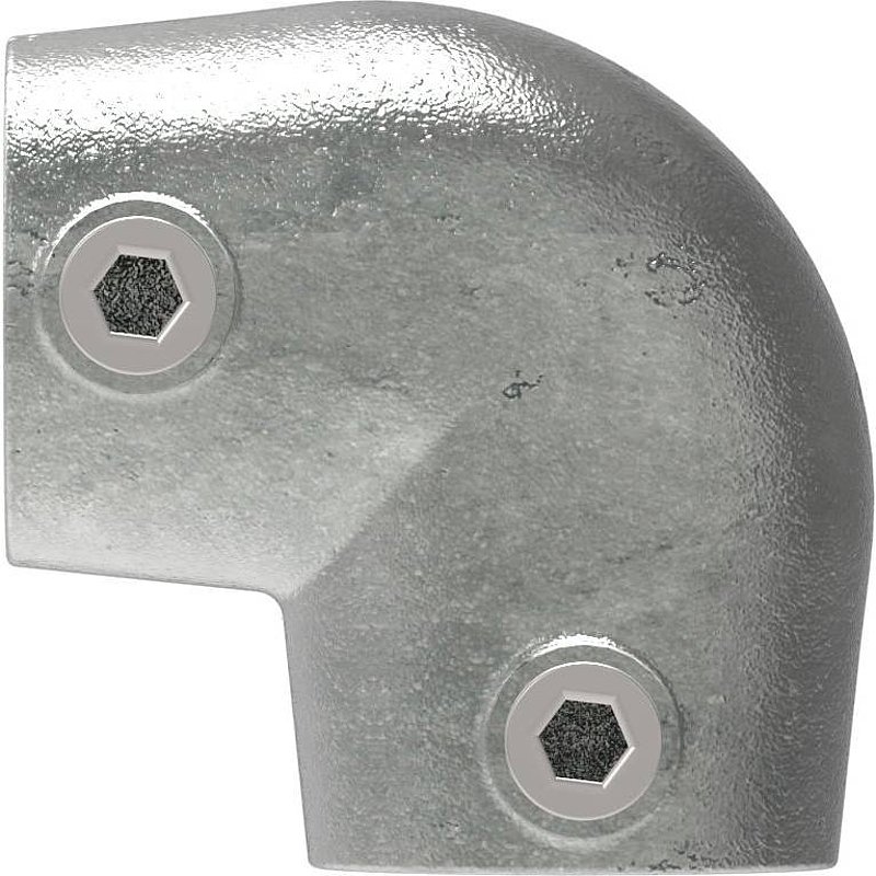 Rohrbogen 90°, schräg, variabel, für Rohr Ø 33,7mm