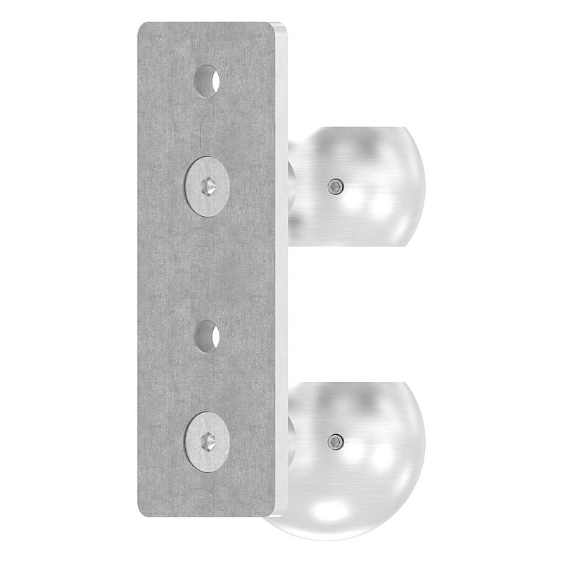 Wall mounting for railing posts 48.3 mm, AISI304