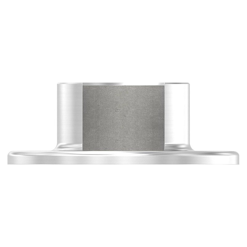 Embase murale pour tube à fond de gorge Ø 42,4mm, V2A