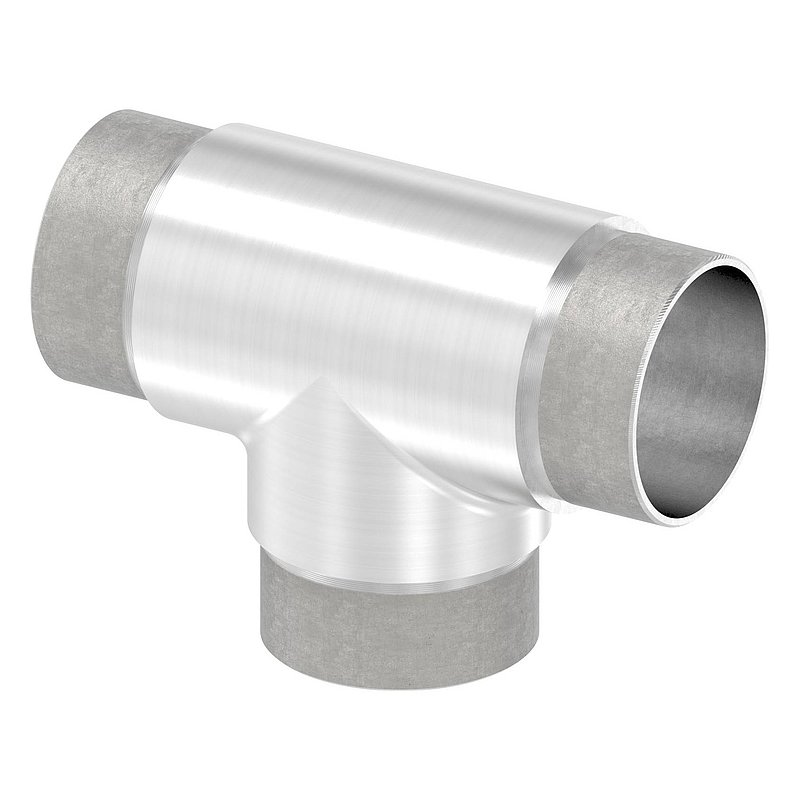 T-Stück egal, für Rohr 48,3x2,0mm, V2A